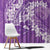 Purple Polynesia Hammerhead Shark Tattoo With Plumeria Lei Window Curtain