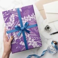 Purple Polynesia Hammerhead Shark Tattoo With Plumeria Lei Wrapping Paper - Polynesian Pride