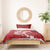 Red Polynesia Hammerhead Shark Tattoo With Plumeria Lei Bedding Set