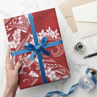 Red Polynesia Hammerhead Shark Tattoo With Plumeria Lei Wrapping Paper - Polynesian Pride