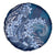 Navy Blue Polynesia Hammerhead Shark Tattoo With Plumeria Lei Spare Tire Cover