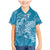 Blue Polynesia Hammerhead Shark Tattoo With Plumeria Lei Family Matching Mermaid Dress and Hawaiian Shirt