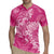 Pink Polynesia Hammerhead Shark Tattoo With Plumeria Lei Rugby Jersey
