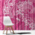 Pink Polynesia Hammerhead Shark Tattoo With Plumeria Lei Window Curtain