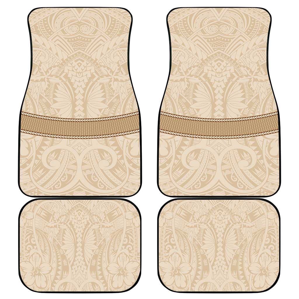 Mauri Ribaberiki Kiribati Car Mats Cowrie Shells Lei Palm Leaf Weaving