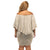 Mauri Ribaberiki Kiribati Family Matching Off Shoulder Short Dress and Hawaiian Shirt Cowrie Shells Lei Palm Leaf Weaving