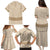 Mauri Ribaberiki Kiribati Family Matching Puletasi and Hawaiian Shirt Cowrie Shells Lei Palm Leaf Weaving
