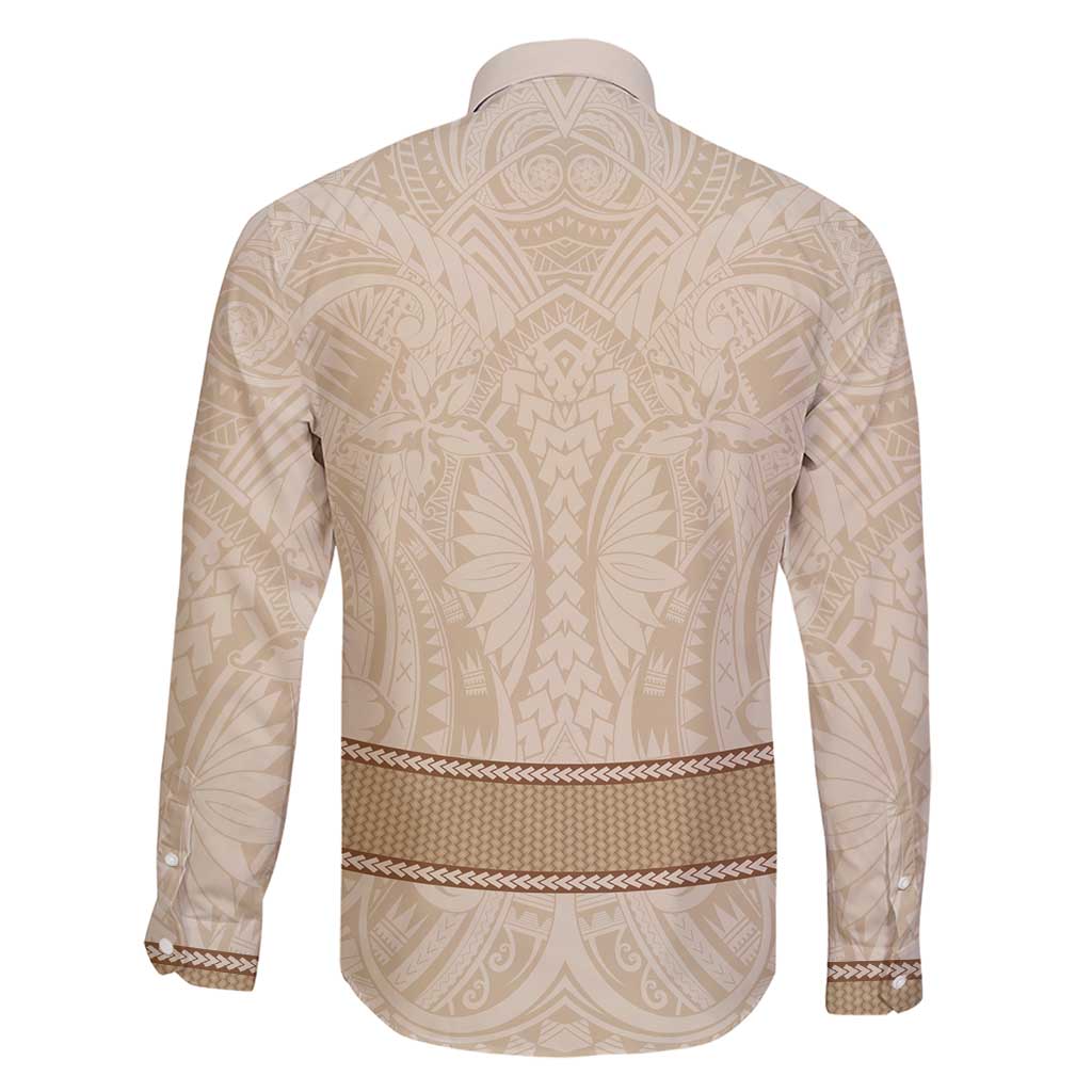 Mauri Ribaberiki Kiribati Family Matching Short Sleeve Bodycon Dress and Hawaiian Shirt Cowrie Shells Lei Palm Leaf Weaving