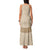 Mauri Ribaberiki Kiribati Family Matching Tank Maxi Dress and Hawaiian Shirt Cowrie Shells Lei Palm Leaf Weaving
