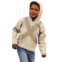Mauri Ribaberiki Kiribati Kid Hoodie Cowrie Shells Lei Palm Leaf Weaving