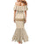 Mauri Ribaberiki Kiribati Mermaid Dress Cowrie Shells Lei Palm Leaf Weaving