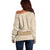 Mauri Ribaberiki Kiribati Off Shoulder Sweater Cowrie Shells Lei Palm Leaf Weaving