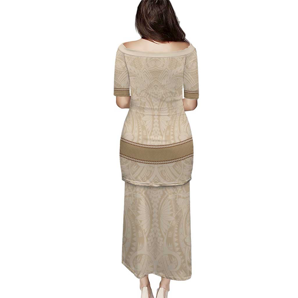 Mauri Ribaberiki Kiribati Puletasi Cowrie Shells Lei Palm Leaf Weaving