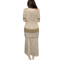 Mauri Ribaberiki Kiribati Puletasi Cowrie Shells Lei Palm Leaf Weaving