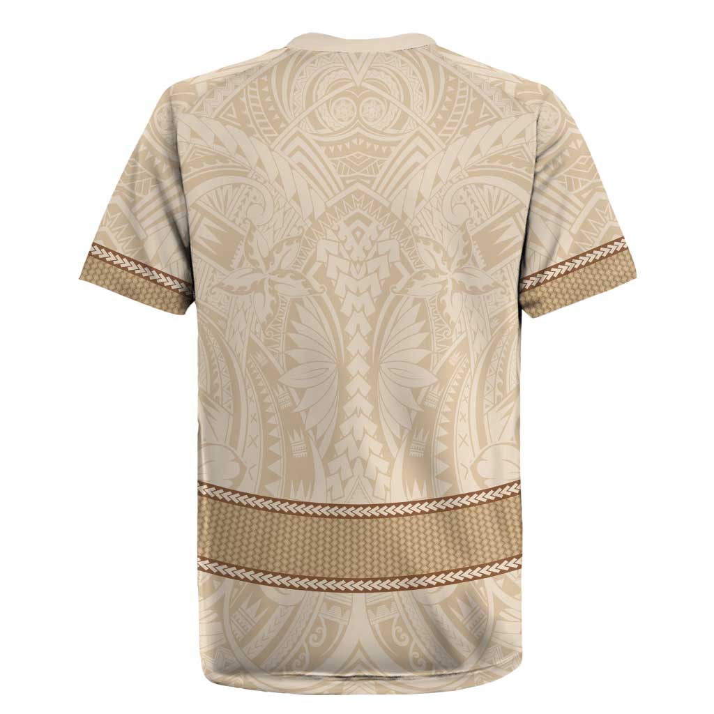 Mauri Ribaberiki Kiribati Rugby Jersey Cowrie Shells Lei Palm Leaf Weaving