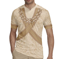 Mauri Ribaberiki Kiribati Rugby Jersey Cowrie Shells Lei Palm Leaf Weaving