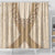 Mauri Ribaberiki Kiribati Shower Curtain Cowrie Shells Lei Palm Leaf Weaving