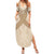 Mauri Ribaberiki Kiribati Summer Maxi Dress Cowrie Shells Lei Palm Leaf Weaving