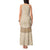 Mauri Ribaberiki Kiribati Tank Maxi Dress Cowrie Shells Lei Palm Leaf Weaving