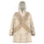 Mauri Ribaberiki Kiribati Wearable Blanket Hoodie Cowrie Shells Lei Palm Leaf Weaving