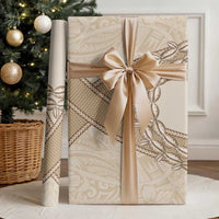 Mauri Ribaberiki Kiribati Wrapping Paper Cowrie Shells Lei Palm Leaf Weaving - Polynesian Pride