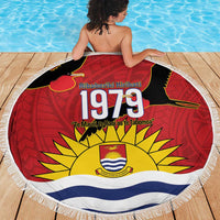 Mauri Kiribati Independence Day Beach Blanket 1979 Proud National Frigatebird