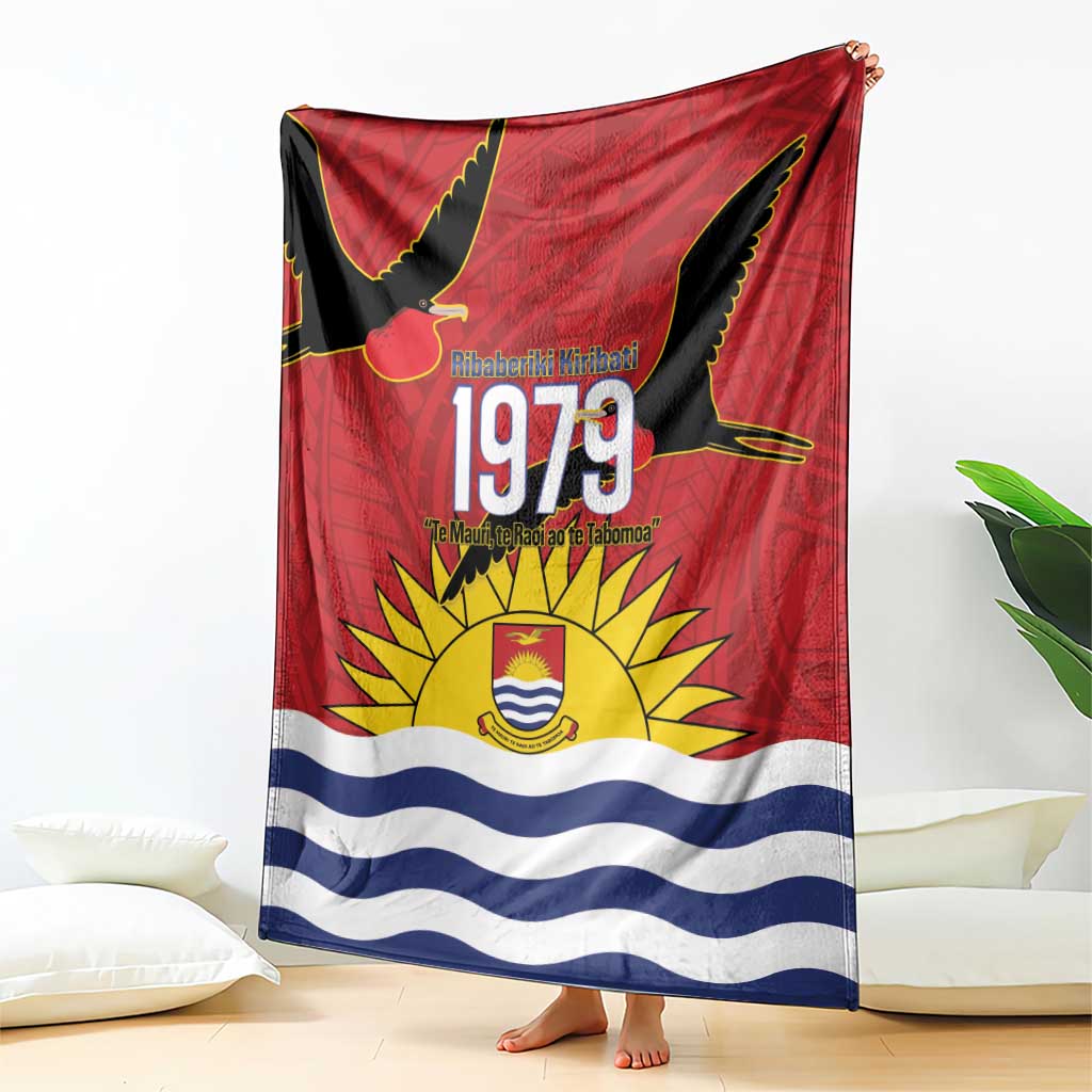 Mauri Kiribati Independence Day Blanket 1979 Proud National Frigatebird
