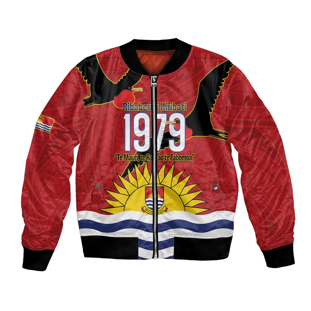 Mauri Kiribati Independence Day Bomber Jacket 1979 Proud National Frigatebird