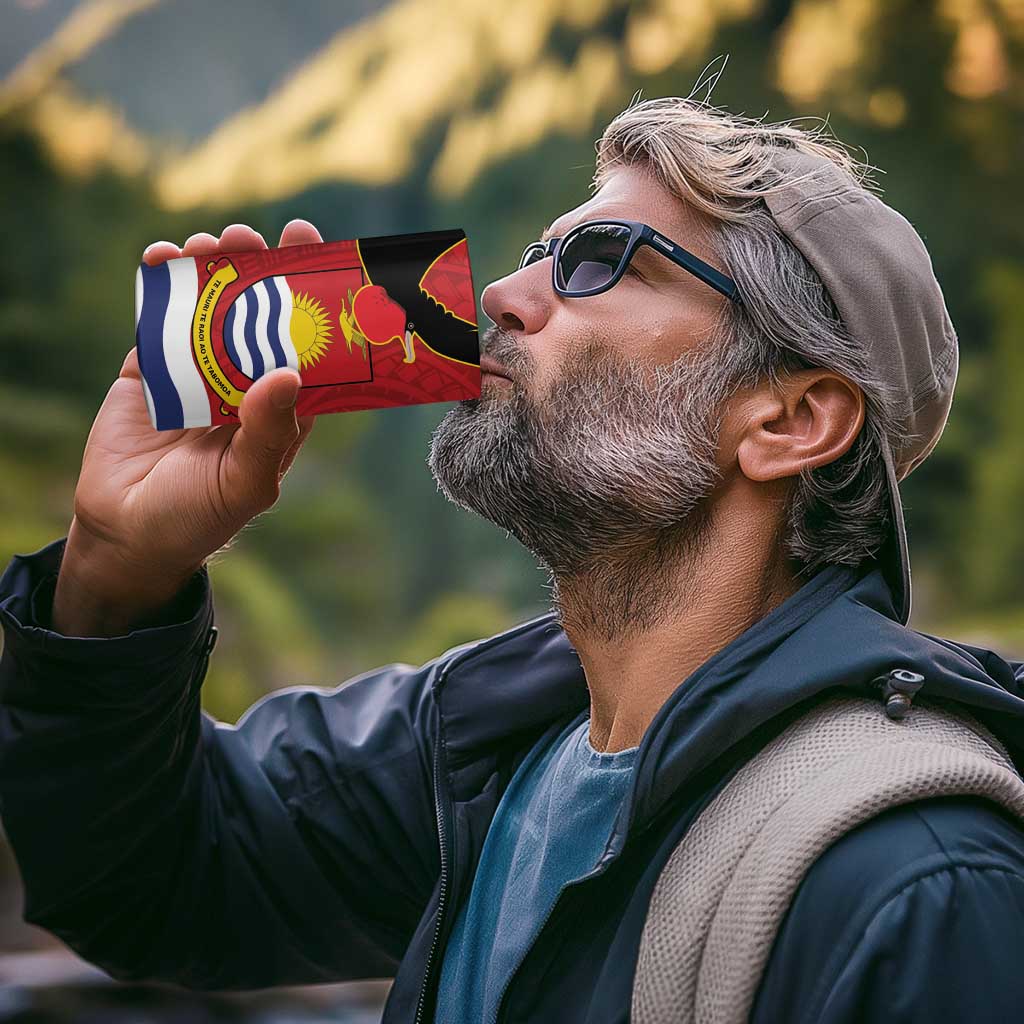 Mauri Kiribati Independence Day 4 in 1 Can Cooler Tumbler 1979 Proud National Frigatebird