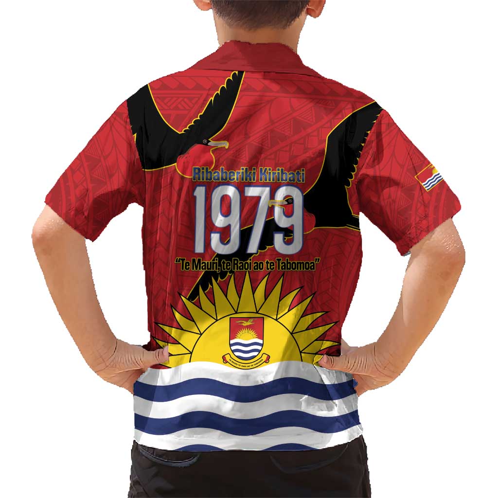 Mauri Kiribati Independence Day Hawaiian Shirt 1979 Proud National Frigatebird