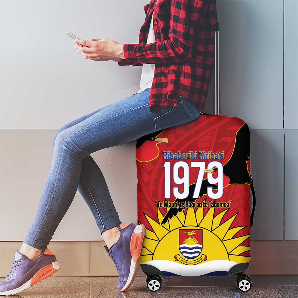 Mauri Kiribati Independence Day Luggage Cover 1979 Proud National Frigatebird