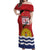 Mauri Kiribati Independence Day Off Shoulder Maxi Dress 1979 Proud National Frigatebird