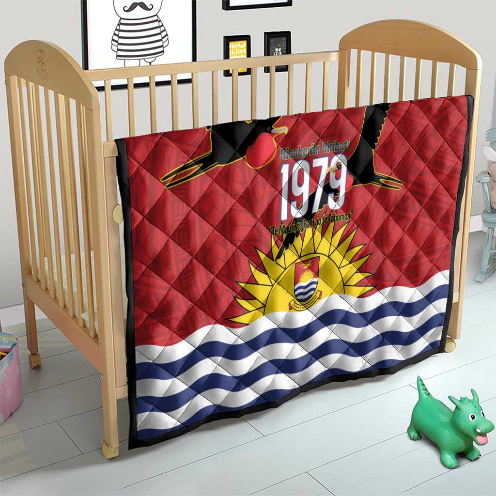 Mauri Kiribati Independence Day Quilt 1979 Proud National Frigatebird