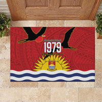 Mauri Kiribati Independence Day Rubber Doormat 1979 Proud National Frigatebird