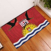 Mauri Kiribati Independence Day Rubber Doormat 1979 Proud National Frigatebird