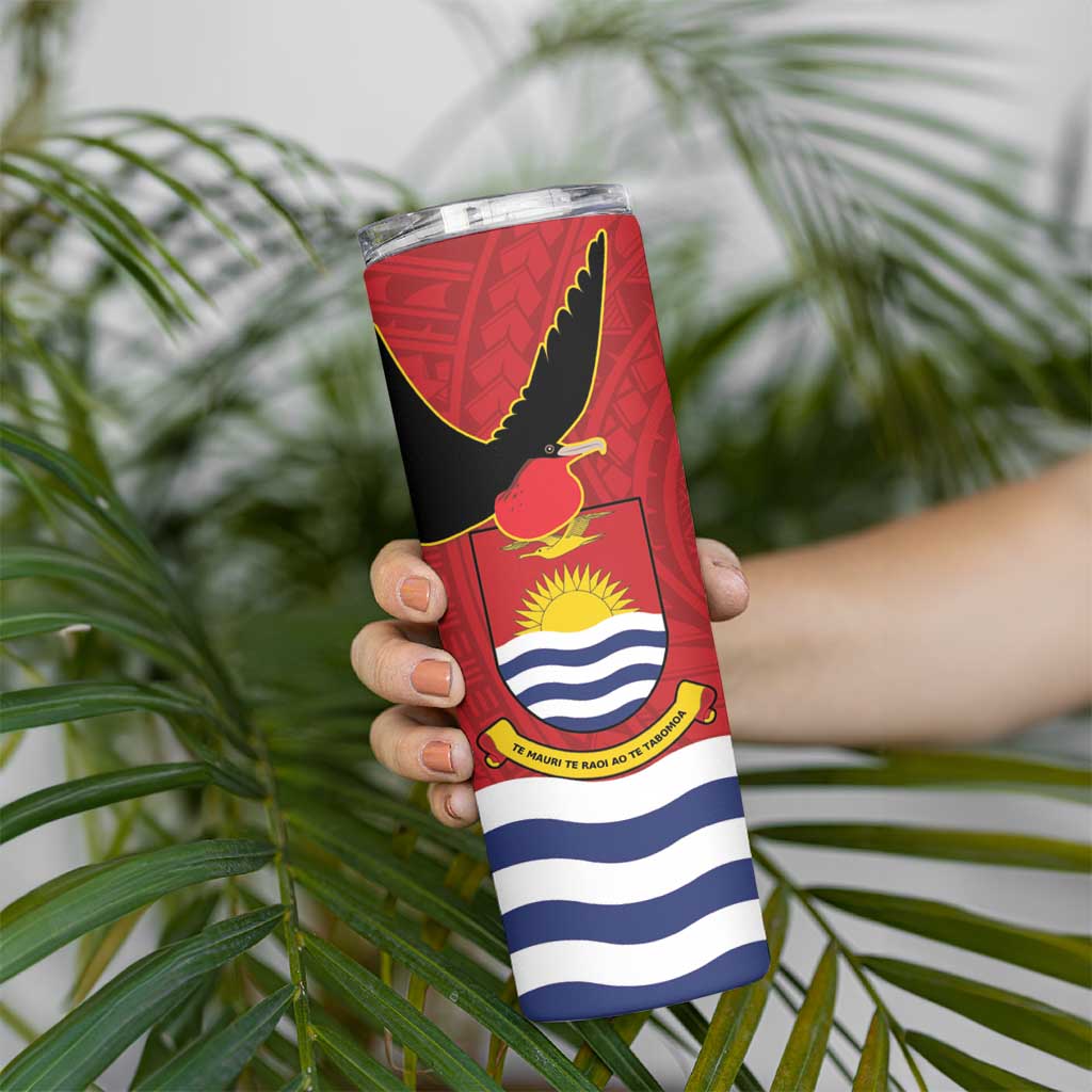 Mauri Kiribati Independence Day Skinny Tumbler 1979 Proud National Frigatebird