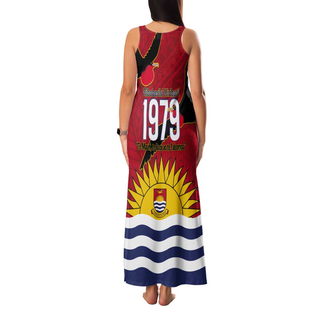 Mauri Kiribati Independence Day Tank Maxi Dress 1979 Proud National Frigatebird