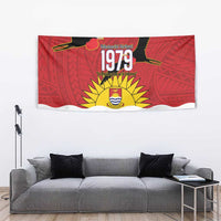 Mauri Kiribati Independence Day Tapestry 1979 Proud National Frigatebird