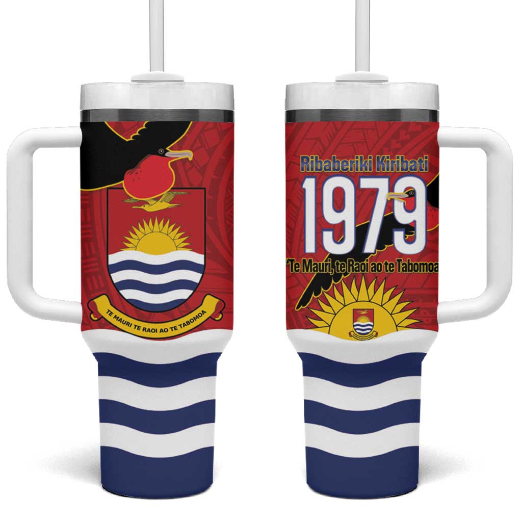 Mauri Kiribati Independence Day Tumbler With Handle 1979 Proud National Frigatebird