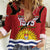 Mauri Kiribati Independence Day Women Casual Shirt 1979 Proud National Frigatebird