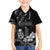 Black Hafa Adai Guam Hawaiian Shirt Chamorro Latte Stone Hand With Plumeria
