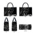 Black Hafa Adai Guam Leather Bag Chamorro Latte Stone Hand With Plumeria - Polynesian Pride
