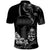 Black Hafa Adai Guam Polo Shirt Chamorro Latte Stone Hand With Plumeria