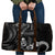 Black Hafa Adai Guam Travel Bag Chamorro Latte Stone Hand With Plumeria - Polynesian Pride