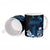 Blue Hafa Adai Guam Ceramic Mug Chamorro Latte Stone Hand With Plumeria - Polynesian Pride