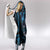 Blue Hafa Adai Guam Hooded Blanket Chamorro Latte Stone Hand With Plumeria