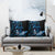 Blue Hafa Adai Guam Pillow Cover Chamorro Latte Stone Hand With Plumeria - Polynesian Pride