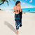 Blue Hafa Adai Guam Sarong Chamorro Latte Stone Hand With Plumeria