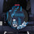Blue Hafa Adai Guam Spare Tire Cover Chamorro Latte Stone Hand With Plumeria