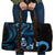 Blue Hafa Adai Guam Travel Bag Chamorro Latte Stone Hand With Plumeria - Polynesian Pride